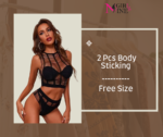 2 Pcs Body Sticking Fishnet Set